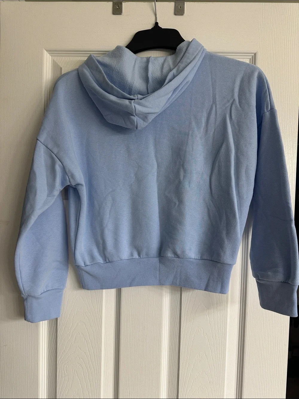 adidas Light Blue Floral Logo Hoodie for Kids